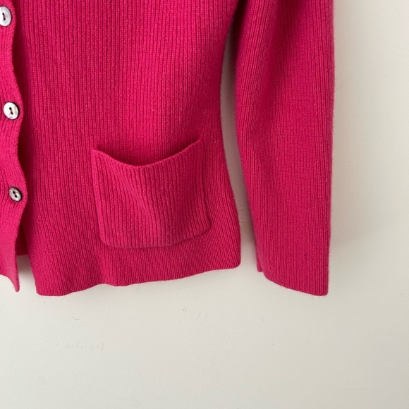 Cashmere pink cardigan sweater - Picture 8 of 12